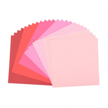 Florence Papier / Glatt / Rose / 30,5 x 30,5cm / 24 Bögen / 216g